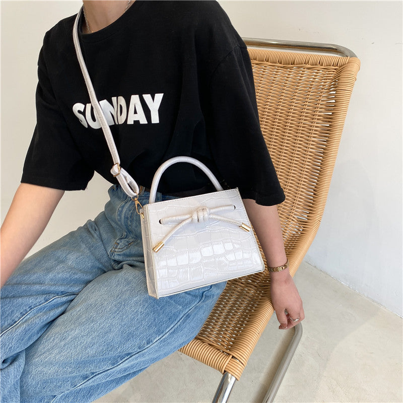 New Style Single Shoulder Messenger Bag Female Mori Stone Pattern