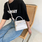 New Style Single Shoulder Messenger Bag Female Mori Stone Pattern