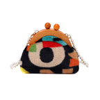 New Pearl Chain Clash-colored Single Shoulder Bag For Women