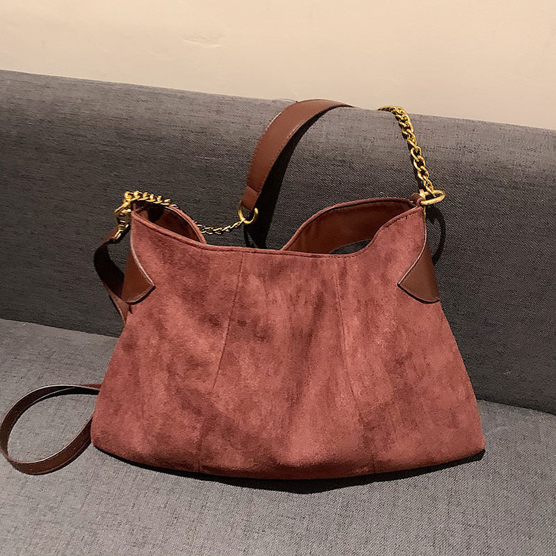 Bag Lady Suede Cross Body Leisure Chain