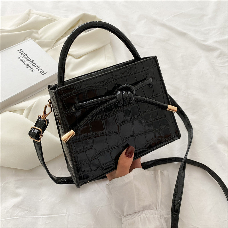 New Style Single Shoulder Messenger Bag Female Mori Stone Pattern