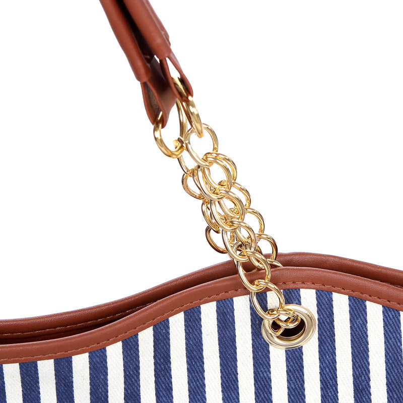 Ladies Fashion Shoulder Bag Tassel Handbag Large Capacity Simple