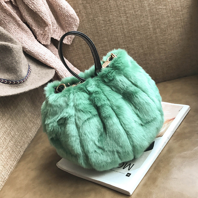 Hairy Bucket Bag Net Red Popular crossbody Bag