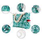 Large Capacity shoulder bag Fashion Print Women's Canvas Beach Bag