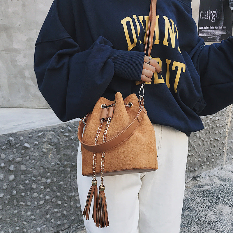 Small bag female new wave retro chain version of the wild bucket bag