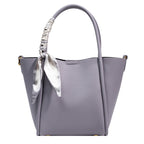 Korean Version Scarf Diagonal Handbag Litchi Grain