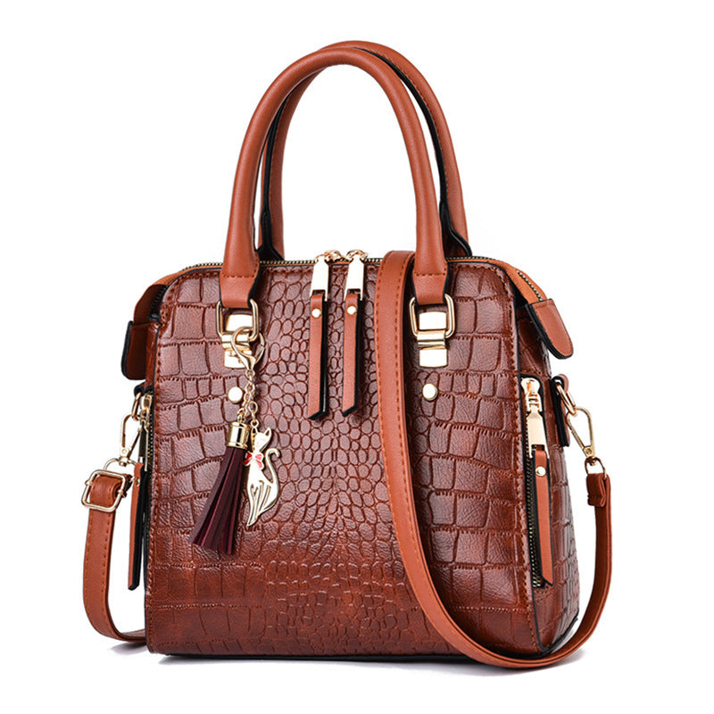 Fashion Snake Print Female Bag Large Capacity Handbag