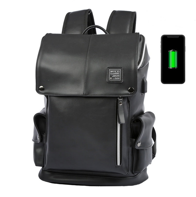 high quality PU lining polyester backpack