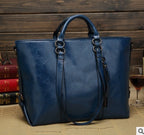 Amazon female bag new oil wax skin European and American fashion bag big brand shoulder bag handbag