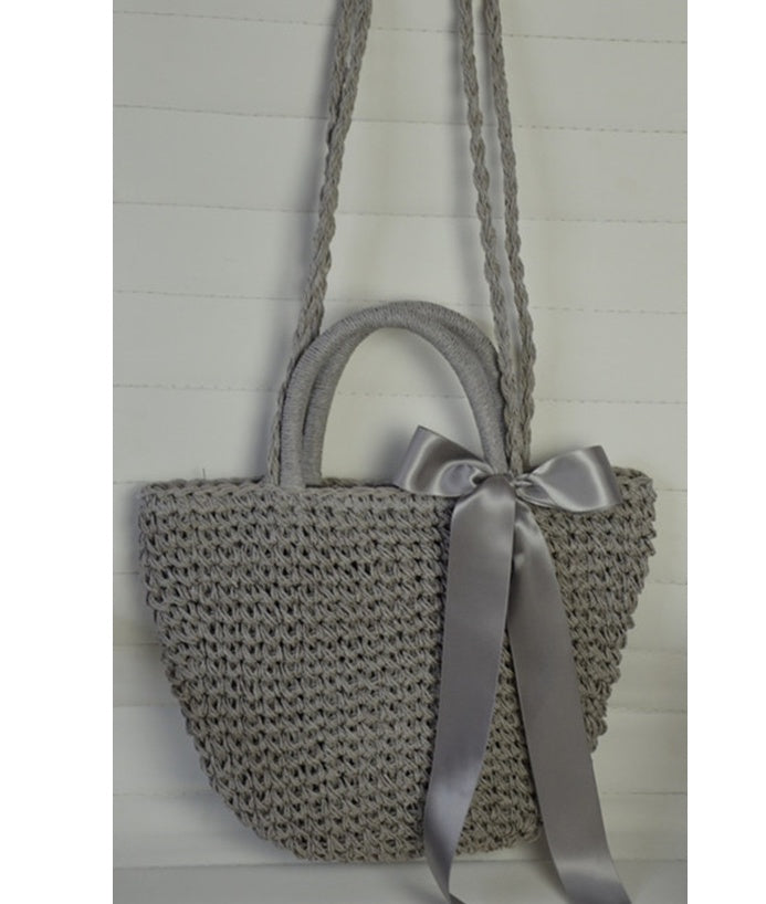 New straw bag shoulder portable handbags beach woven straw bag version of the tide female fire package