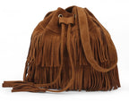 Women bag tassel shoulder bag foreign trade ladies bag Europe and the United States trend shoulder bag