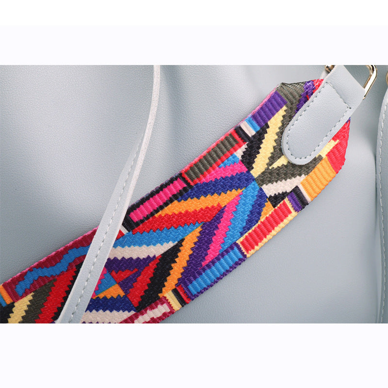 Ribbon Drawstring Bucket Bag