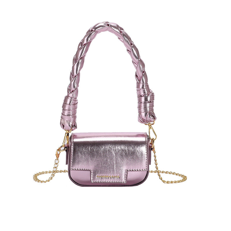 Versatile High-grade Chain One Shoulder Cross Body Small Square Bag