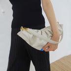 Dumpling Buns Niche Design Folds Underarms One-shoulder Horns