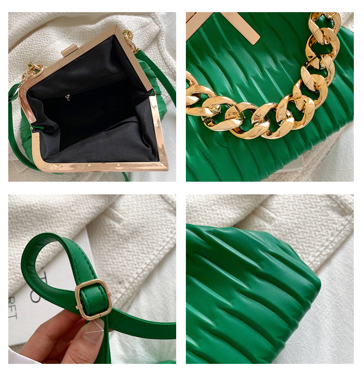 Net Red Versatile Chain One Shoulder Small Square Bag