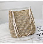 Casual Woven One-shoulder Straw Woven Bag New Portable Women