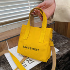 Simple Solid Color Handbag Casual Versatile One Shoulder Crossbody