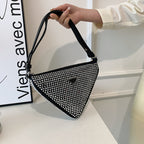 Women's New Fashion Texture Full Diamond One-shoulder Diagonal Bag