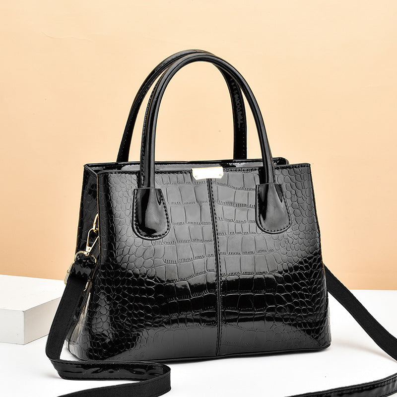 Stone Grain Simple Female Bag Large Capacity