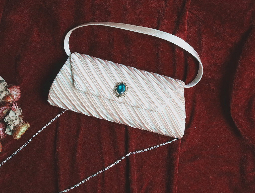 Vintage Antique Bag With Drill Hand Carrying Chain handbag