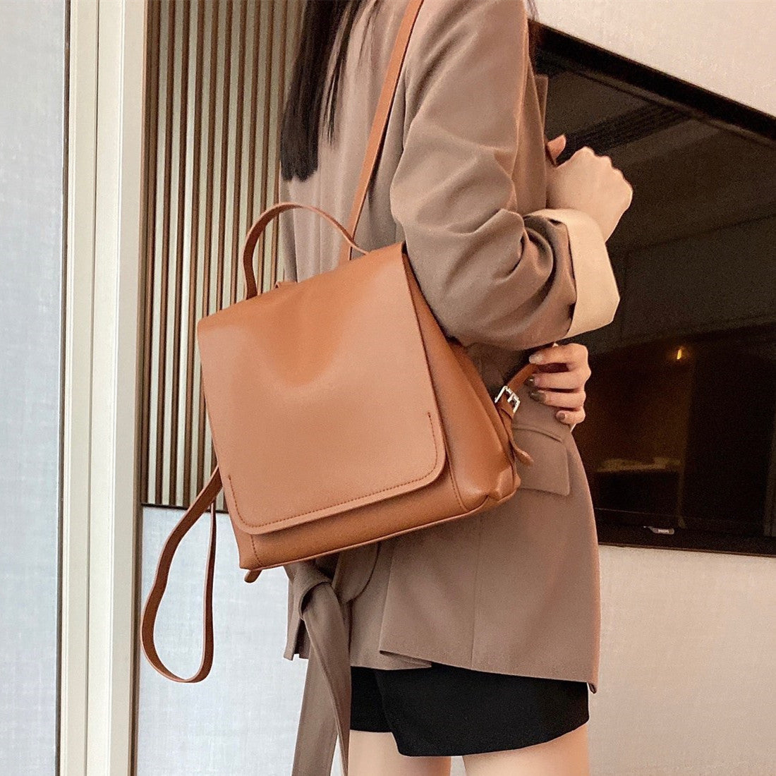 Simple Style All Match Backpack