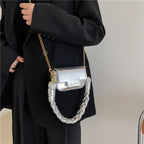 Versatile High-grade Chain One Shoulder Cross Body Small Square Bag