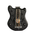 New Trend Violin Shaped Dinner Bag Bead Embroidery