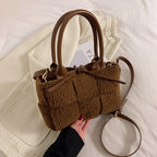 Plush All-match Messenger Bag Fashion One-shoulder Western Style
