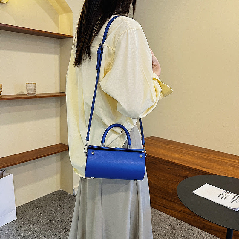 Women's Fashion All-match Hand-held Cylinder Bag Shoulder Messenger