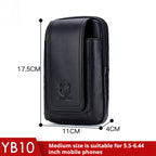 Leather Shoulder Messenger Bag Wear Belt Mobile Phone