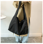 Versatile Solid Color Large Capacity Women's Large Shoulder Bag