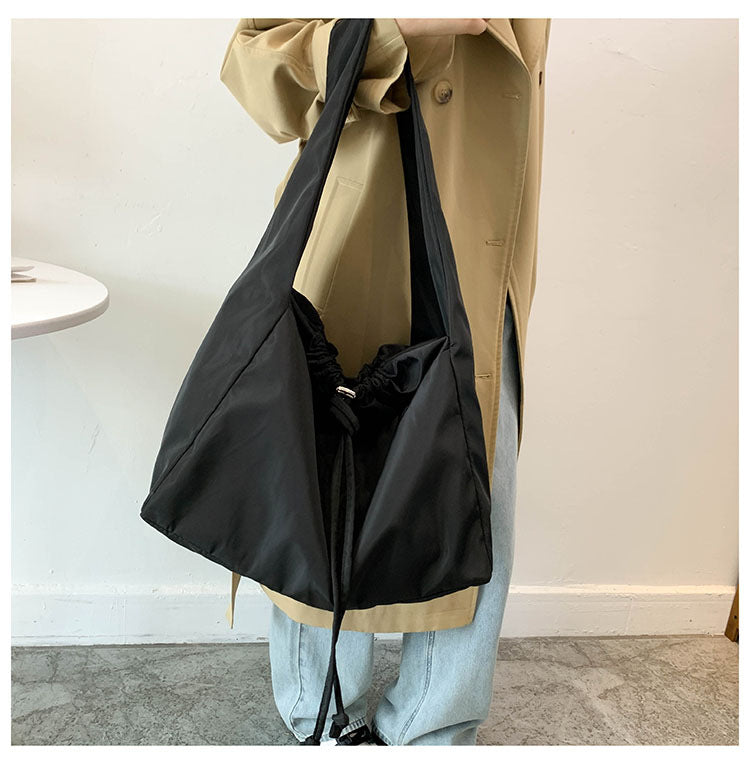 Versatile Solid Color Large Capacity Women's Large Shoulder Bag