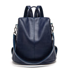 Versatile Large-Capacity Anti-Theft Bag Soft Leather Backpack