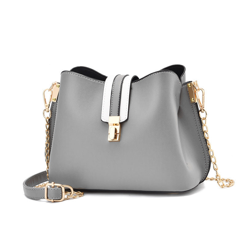 Simple portable ladies shoulder bag