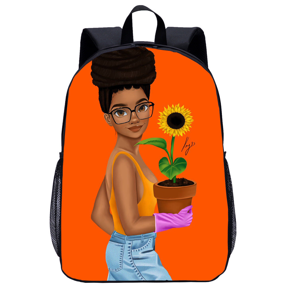 Girl Student School Bag Child