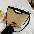 Straw Simple Shoulder Tote Bag