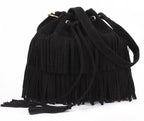 Women bag tassel shoulder bag foreign trade ladies bag Europe and the United States trend shoulder bag
