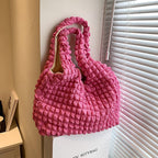 Cloud Bubble Large Capacity Pleated Girl Shoulder Bag