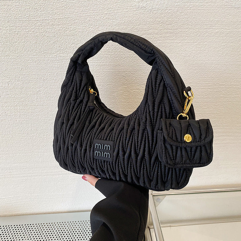 Korean All Ins Handbag Popular Single Shoulder Fold Underarm handBag