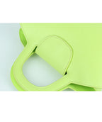 Sheepskin Solid Color Vegetable Basket Crossbody Bag