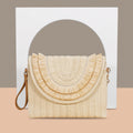 Small Hand Bag Straw Envelope
