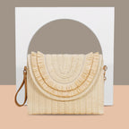 Small Hand Bag Straw Envelope