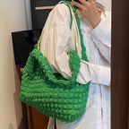 Cloud Bubble Large Capacity Pleated Girl Shoulder Bag