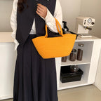 Cotton Woven One hand Portable Large Capacity Bucket Women's Bag