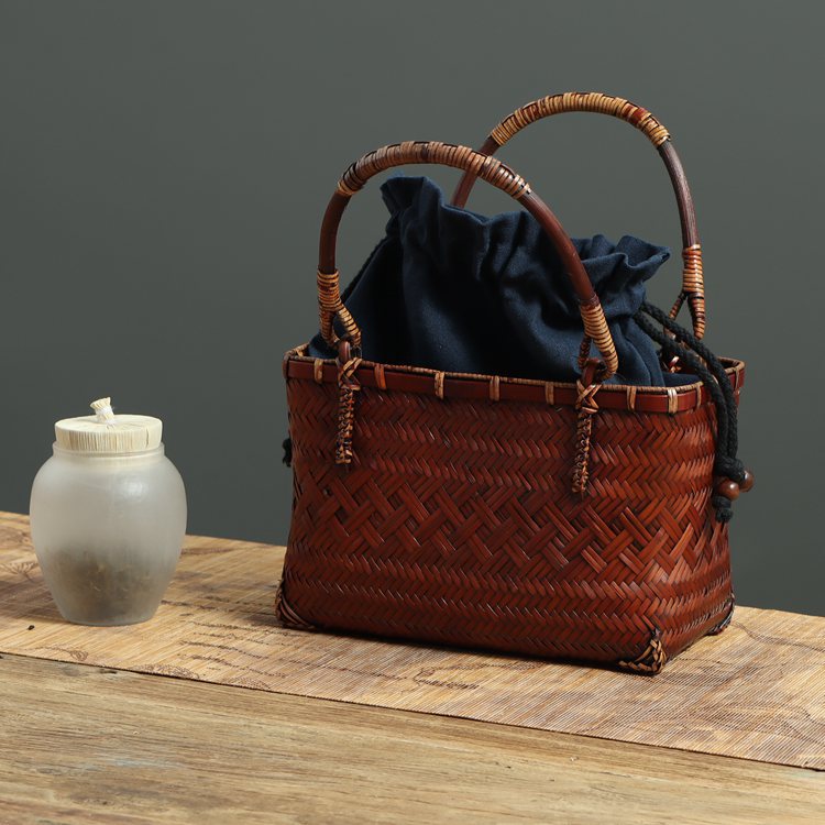 Handmade Bamboo Tea Art Set handBag