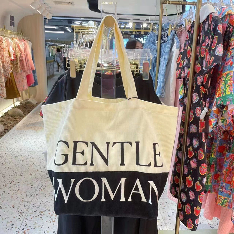Fashion Portable Large Capacity Canvas Women's shopping Bag