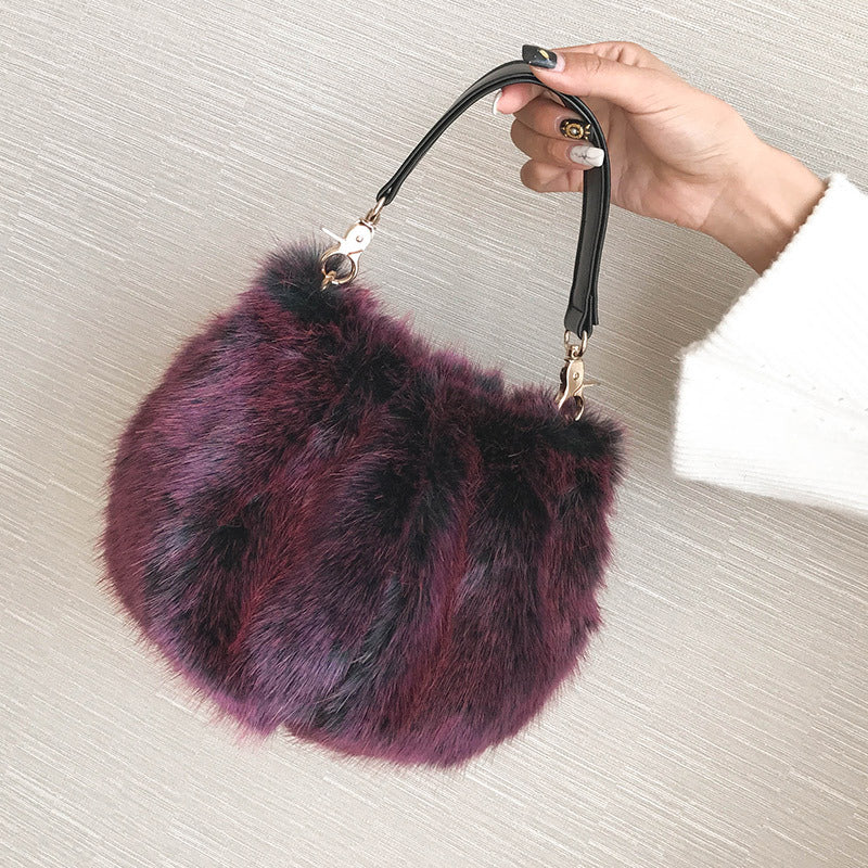 Hairy Bucket Bag Net Red Popular crossbody Bag
