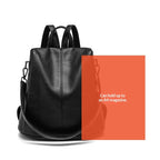 Versatile Large-Capacity Anti-Theft Bag Soft Leather Backpack