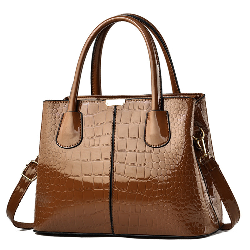 Stone Grain Simple Female Bag Large Capacity
