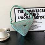 Women's New Fashion Texture Full Diamond One-shoulder Diagonal Bag